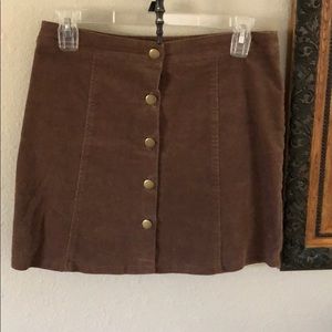 NWOT dark brown skirt.